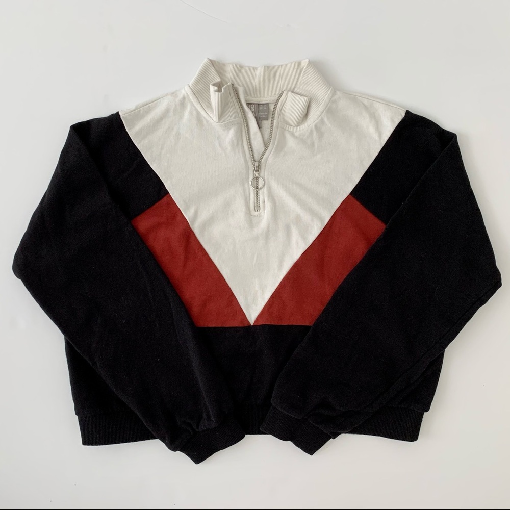 ASOS Short Half Zip Sweatshirt